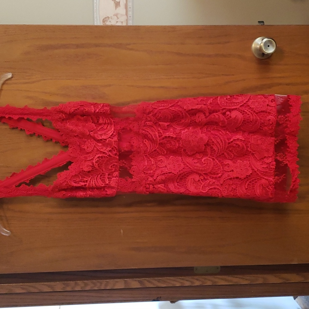 NWT Venus Sexy Date Night Dress. See through at waist, side and bottom of dress.